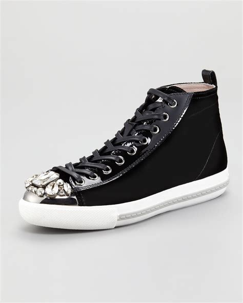 miu miu high top sneakers|miu mi u sneakers.